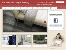 Tablet Screenshot of bracewellsflooringandfencing.com
